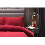 Belledorm Brushed Cotton Duvet Covers in Red